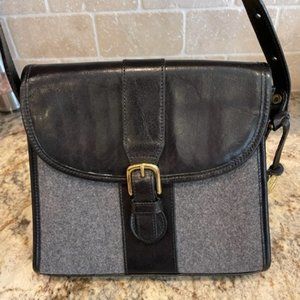 Brahmin Wool and Leather Handbag